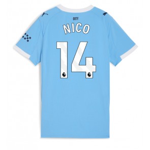 Manchester City Nico Gonzalez #14 Domaci Dres za Ženska 2025-26 Kratak Rukavima